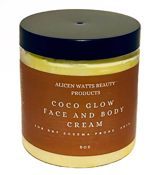 Coco Glow Face and Body Cream For Dry Eczema Prone Skin And Scarring